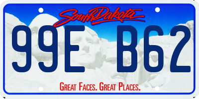 SD license plate 99EB62