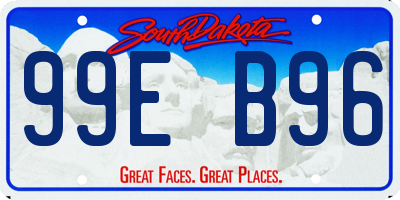 SD license plate 99EB96