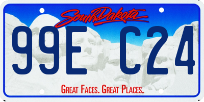 SD license plate 99EC24