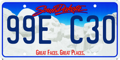 SD license plate 99EC30