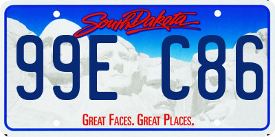 SD license plate 99EC86