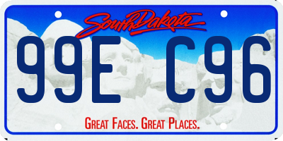 SD license plate 99EC96