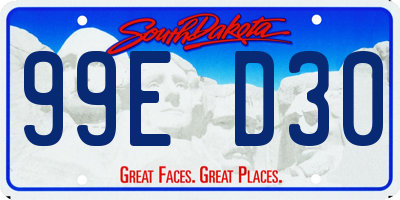 SD license plate 99ED30