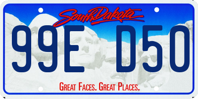 SD license plate 99ED50