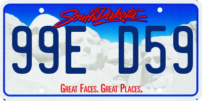 SD license plate 99ED59