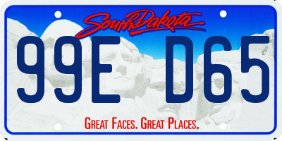 SD license plate 99ED65