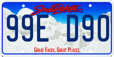 SD license plate 99ED90