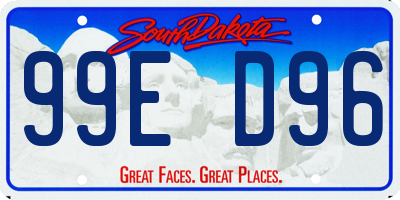 SD license plate 99ED96