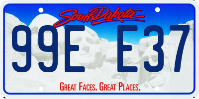 SD license plate 99EE37