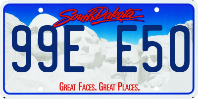 SD license plate 99EE50