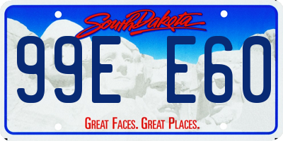 SD license plate 99EE60