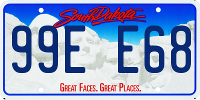 SD license plate 99EE68