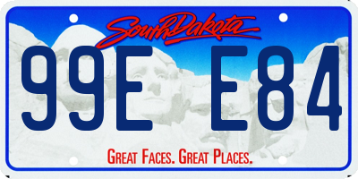 SD license plate 99EE84
