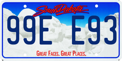 SD license plate 99EE93