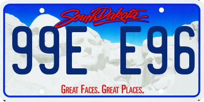 SD license plate 99EE96