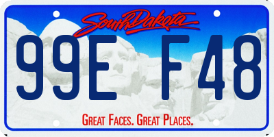 SD license plate 99EF48