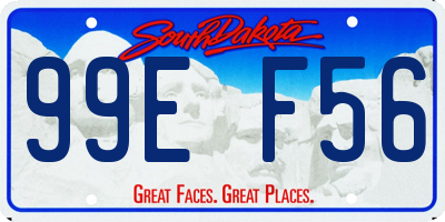 SD license plate 99EF56