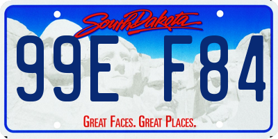 SD license plate 99EF84