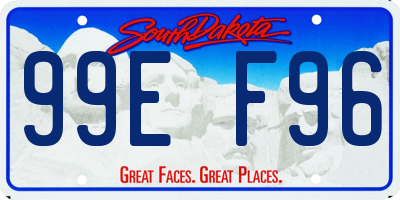 SD license plate 99EF96