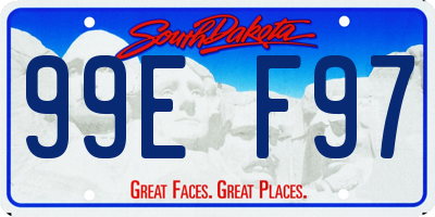 SD license plate 99EF97