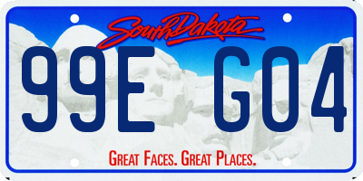 SD license plate 99EG04