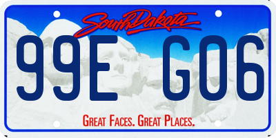 SD license plate 99EG06