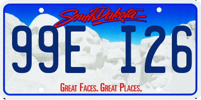 SD license plate 99EI26