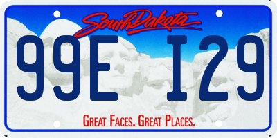 SD license plate 99EI29