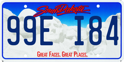 SD license plate 99EI84