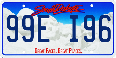 SD license plate 99EI96