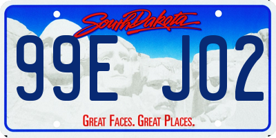 SD license plate 99EJ02