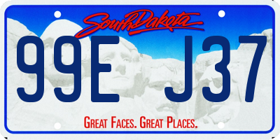 SD license plate 99EJ37