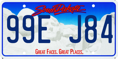 SD license plate 99EJ84