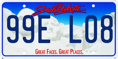 SD license plate 99EL08