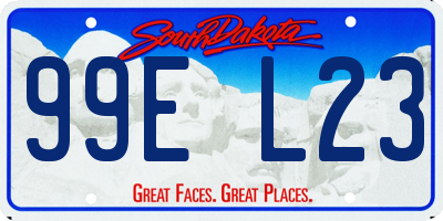SD license plate 99EL23