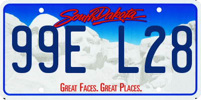 SD license plate 99EL28