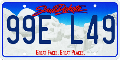 SD license plate 99EL49