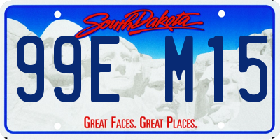 SD license plate 99EM15