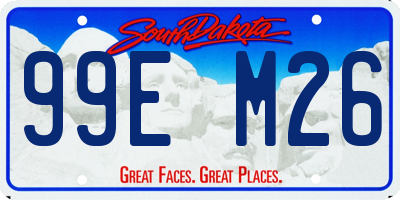 SD license plate 99EM26