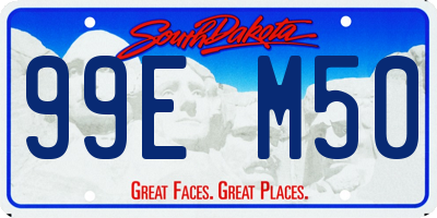 SD license plate 99EM50