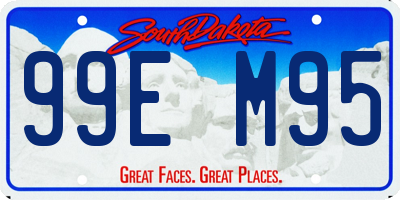 SD license plate 99EM95