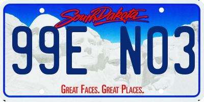 SD license plate 99EN03