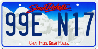 SD license plate 99EN17