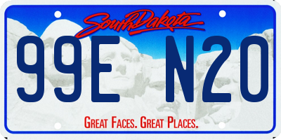 SD license plate 99EN20