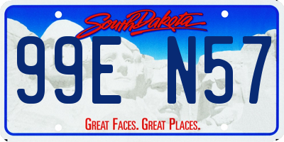 SD license plate 99EN57