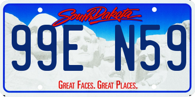SD license plate 99EN59