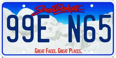 SD license plate 99EN65