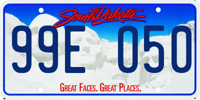 SD license plate 99EO50