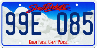 SD license plate 99EO85