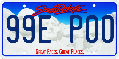 SD license plate 99EP00